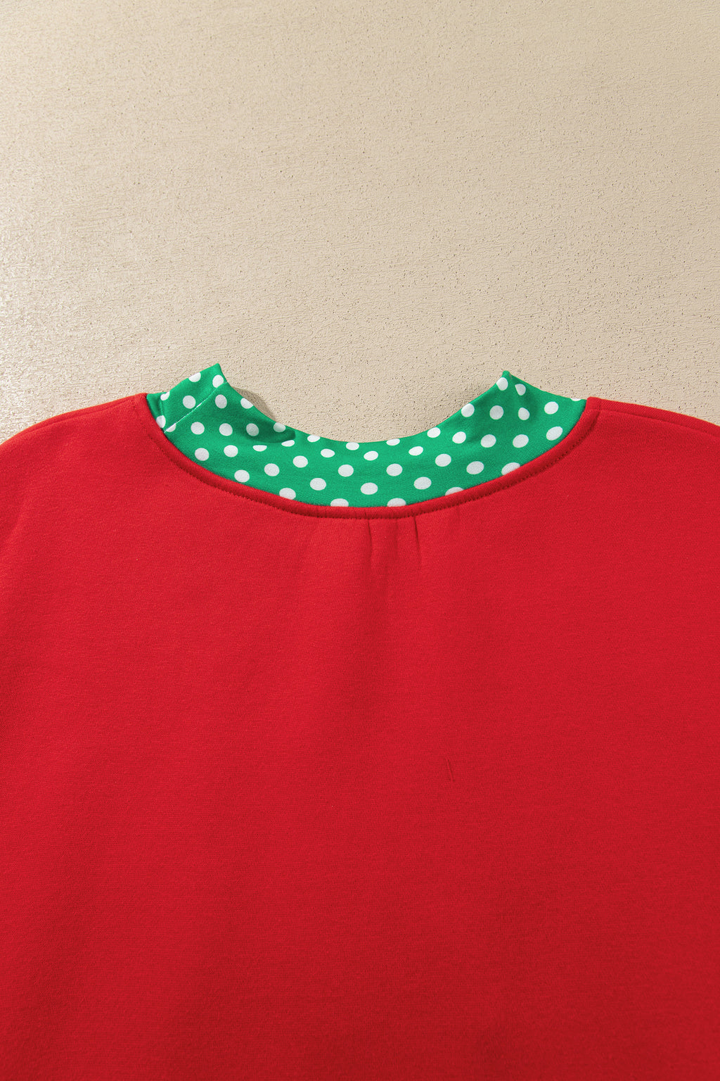 Dirty blue Casual Polka Dot Patchwork Letter Graphic Plus Size Sweatshirt