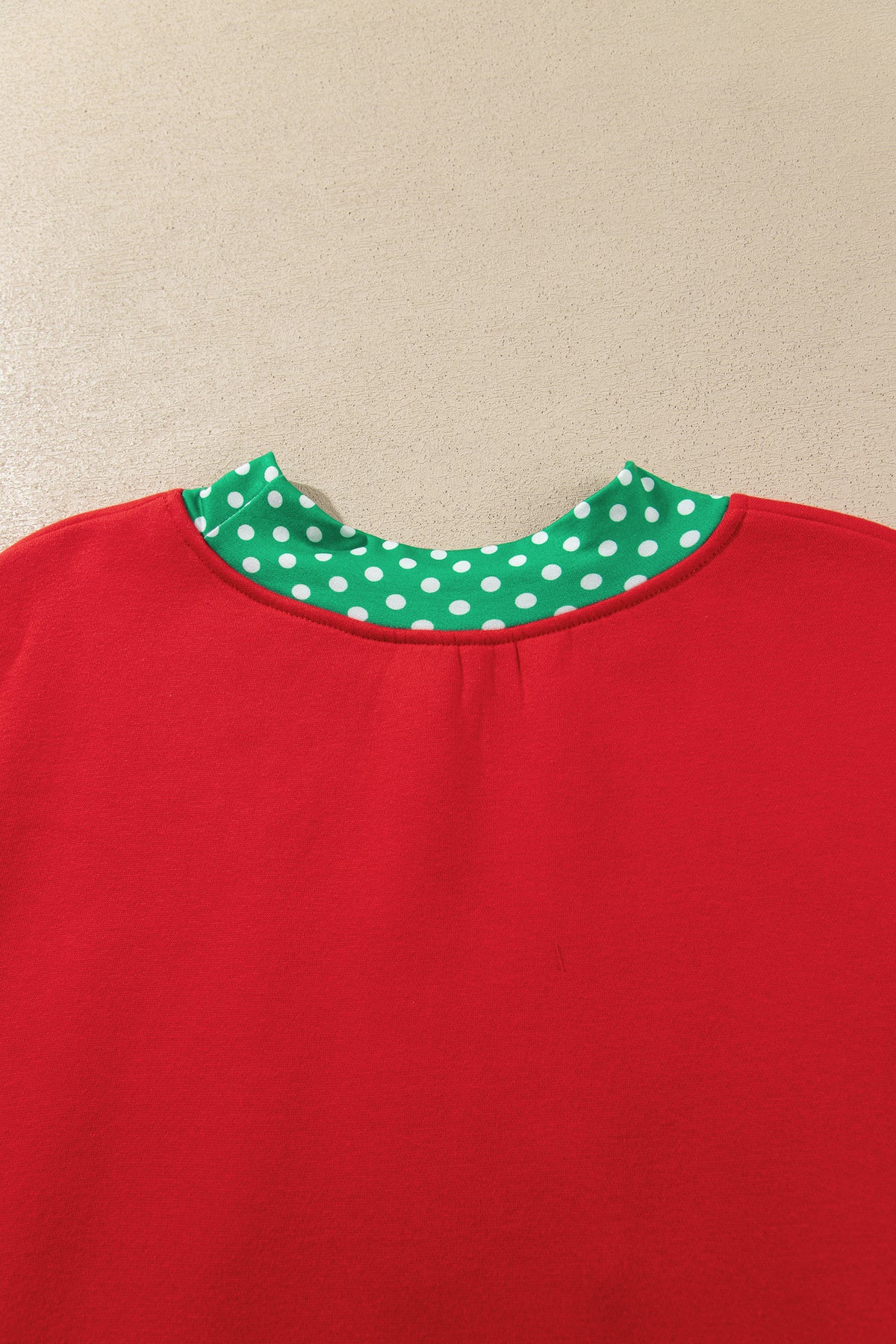 Dirty blue Casual Polka Dot Patchwork Letter Graphic Plus Size Sweatshirt
