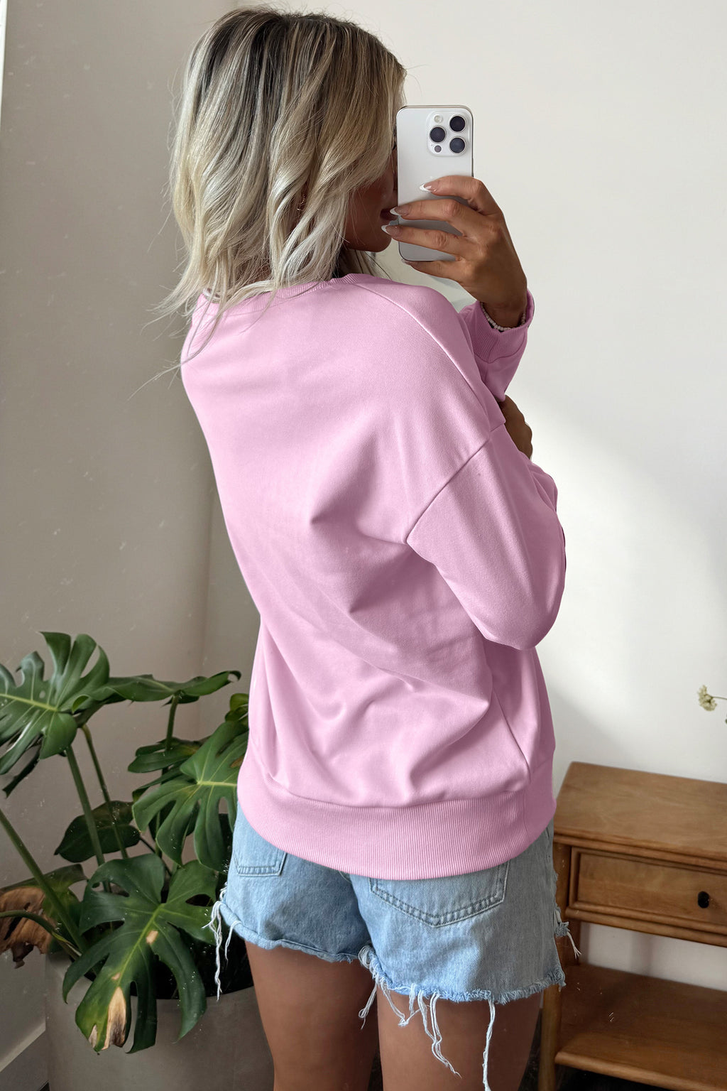 Coffee Patchwork Stars Plaid Unique Floral Letters Baggy Sweatshirt